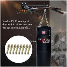 Xà  Gắn Tường Đa Năng P90X Kèm Ốc Vít Nở Có Móc Treo Ròng Rọc 3
