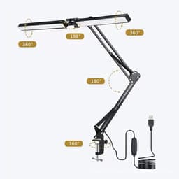 Đèn Led Kẹp Bàn Học AKIHO 24w Chống Cận Thị Thông Minh Thay Đổi Góc Linh Hoạt Nhiều Chế Độ Sáng 8