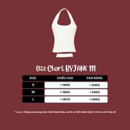 (TẶNG BĂNG ĐÔ) Áo cổ Yếm Ôm Body Quyến Rũ Năng Động Nhiều màu BYJANE - 111 3