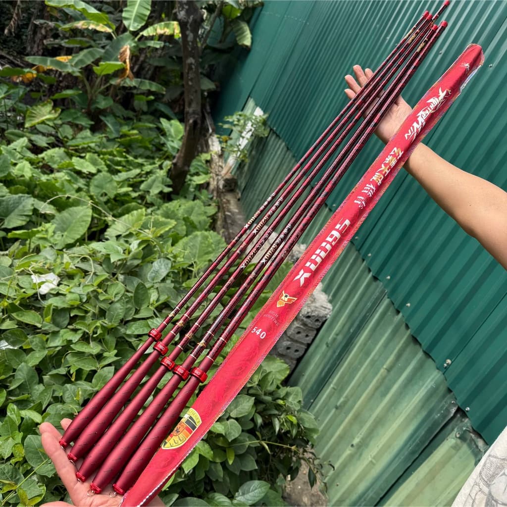 Cần Câu Tay Danh Chấn Thiên Hạ Bản Đỏ 4H Tặng Kèm Ngọn Phụ Và Nhẫn