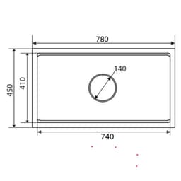 BẾPTỪ, HÚTMÙI | Bon rua inox 1 hố âm bàn | HÀNG CHÍNH HÃNG 6