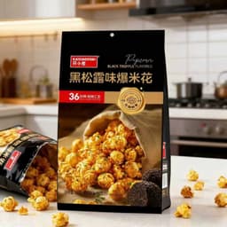Bắp Rang Nấm Truffle Đen Kaixiaochai (168g) - Popcorn Black Truffle Giòn Tan, Hương Vị Thượng Hạng 2