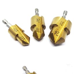 Bộ 3 mũi khoan khoét ống nhựa PPR chuyên sửa ống nhựa bị hỏng khoan nong ống nhựa chuôi lục giác phi 20-25-32mm 8