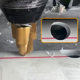 Bộ 3 mũi khoan khoét ống nhựa PPR chuyên sửa ống nhựa bị hỏng khoan nong ống nhựa chuôi lục giác phi 20-25-32mm 4
