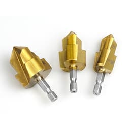 Bộ 3 mũi khoan khoét ống nhựa PPR chuyên sửa ống nhựa bị hỏng khoan nong ống nhựa chuôi lục giác phi 20-25-32mm 3