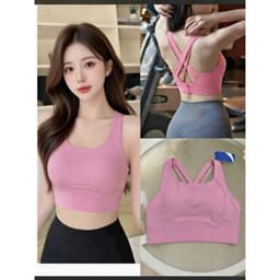 Áo Bra tập thể thao cho nữ  mút đúc,  khuy cài sau ,chất LuLu, hàng Quảng Châu form chuẩn  AT010 5