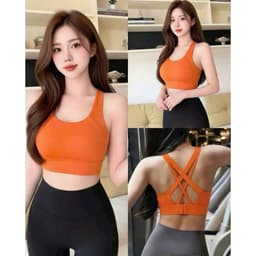 Áo Bra tập thể thao cho nữ  mút đúc,  khuy cài sau ,chất LuLu, hàng Quảng Châu form chuẩn  AT010 2