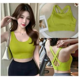 Áo Bra tập thể thao cho nữ  mút đúc,  khuy cài sau ,chất LuLu, hàng Quảng Châu form chuẩn  AT010 8