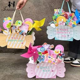 🛍️ COMBO 3/5/10 TÚI GIỎ KẸO CUTE – FORM KẸO SIÊU XINH (KHÔNG KÈM ĐỒ) 🎀 3