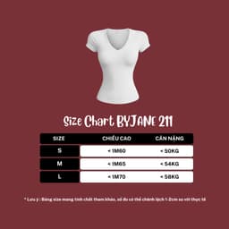 Áo cổ tim ôm body BYJANE áo phông cộc tay nữ ngắn tay thun mịn co dãn 4 chiều - 211 3