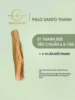 Gỗ Palo Santo Thanh tẩy, Gỗ Trắc Xanh làm sạch không gian, thu hút tài lộc Tarot Đồng Tâm 4