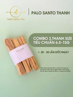 Gỗ Palo Santo Thanh tẩy, Gỗ Trắc Xanh làm sạch không gian, thu hút tài lộc Tarot Đồng Tâm 5