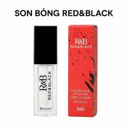 [CHUẨN HÃNG] R&B Son Bóng Không Màu R&B Red & Black – Giữ Màu Son Dưỡng Ẩm Hiệu Ứng Môi Căng Mọng 6
