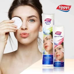 Bông Tẩy Trang Pháp Tippys (120 Miếng) - 100% Cotton Thiên Nhiên, Mềm Mịn & Không Để Lại Xơ Bông 5