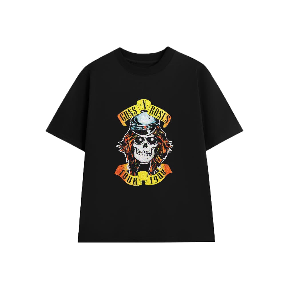 Áo Thun Guns N Roses GR09, Unisex Form Rộng Cotton Mềm