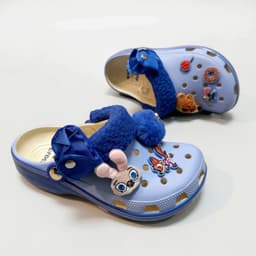 [ MOUSE CLOG ]Dép sục cao cấp eva unisex chủ đề thỏ và cáo, dép sục nam nữ tặng kèm charm bông chủ đề thỏ và cáo 2