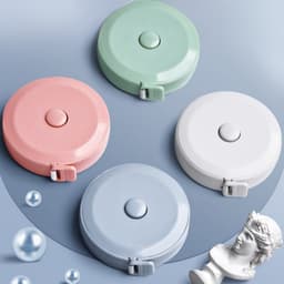 Cuộn thước dây mini đa năng 200cm. Thước dây rút tự động nhiều màu đo ngực đo bụng đo vai 8