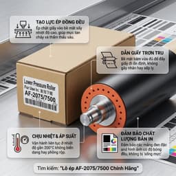 Lô Ép Ricoh Dùng Cho AF2060 AF2075 MP7500 MP8000 Ép Nhiệt Ổn Định Bền Đẹp Máy Có Lỗ Khí 2