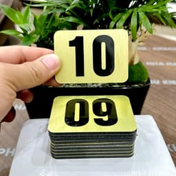 Bộ 10 Số thứ tự , số thứ tự bàn ăn, số thứ tự dán bàn, đánh số bàn  cho nhà hàng, quán cafe 5