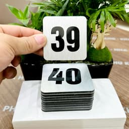 Bộ 10 Số thứ tự , số thứ tự bàn ăn, số thứ tự dán bàn, đánh số bàn  cho nhà hàng, quán cafe 7