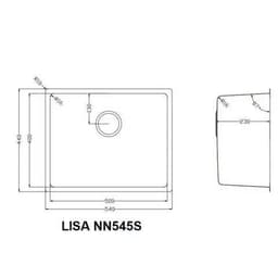 Chậu rửa bát Nobinox LISA NN545S | Kích thước 54 X 44Cm | HÀNG CHÍNH HÃNG 9