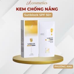 Kem Chống Nắng Sunblock A cosmetics spf50+, chống tia uv, kiềm dầu, khô thoáng, sáng da mặt mịn 50g 2