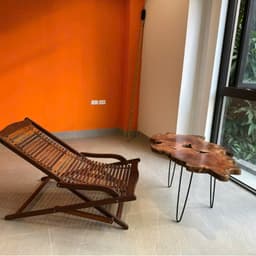 Mặt Bàn Tròn Cafe, Sofa, Gỗ Nhãn Nguyên Khối Tự Nhiên (Không Kèm Chân) 9