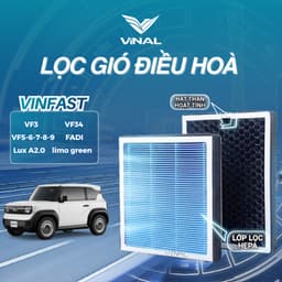 [BẢO HÀNH 2 THÁNG] Lọc Gió Điều Hoà Ô Tô VINFAST VF5 VFe34 VF3 VF6 VF7 VF8 VF9 Fadil Than Hoạt Tính - Lọc bụi mịn 1