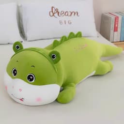 Gấu bông khủng long đuôi tim, khủng long mắt nồi, gấu bông mềm mịn quà tặng dễ thương cho bé 4