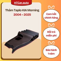 Thảm Taplo KIA Morning 2004–2026 Nhung Hoặc Da Vân Carbon – Chính Hãng – Chống Nắng, Chống Lóa 1