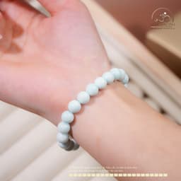 Ngọc Đan Tâm - Vòng Tay Ngọc Thanh Bình 8mm - Mệnh Thuỷ & Mệnh Mộc 5