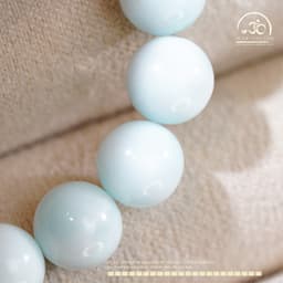 Ngọc Đan Tâm - Vòng Tay Ngọc Thanh Bình 8mm - Mệnh Thuỷ & Mệnh Mộc 6