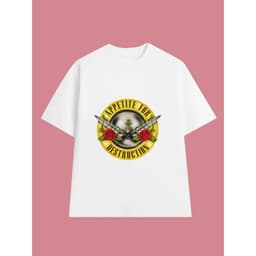 Áo Thun Guns N Roses, Logo Rock Band, Unisex Form Rộng Cotton Mềm 8
