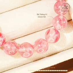 Ngọc Đan Tâm - Vòng Tay Tường Vi 11mm 5A - Mệnh Thuỷ & Mệnh Kim 2