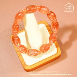 Ngọc Đan Tâm - Vòng Tay Mặt Trời Lu Thống 9mm 5A - Mệnh Thổ & Mệnh Kim 4