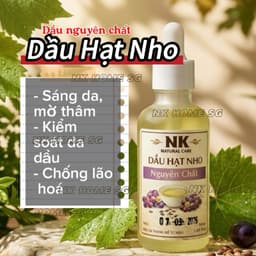 Dầu Hạt Nho Nguyên Chất 100% – Giúp sáng da mờ thâm, kiểm soát da dầu, Chống Lão Hóa, Massage 1