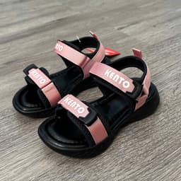 Dép quai hậu Bé Gái KENTO Chính Hãng Size 27-38 Quai Dù Đế Đen Êm Chân Chống Trượt. 8108 9