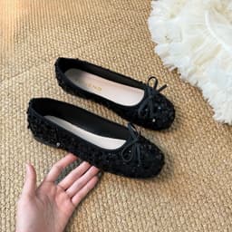 Giày Búp Bê - Giày Bệt Nữ Kim Sa Nữ Tính Nhẹ Nhàng Dễ Phối Đồ - N0030-HH4 3