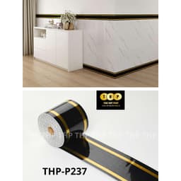 Cuộn 5m phào nẹp xốp nhựa PVC dán chân tường , kt 10cmx5m 8