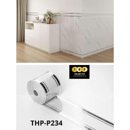 Cuộn 5m phào nẹp xốp nhựa PVC dán chân tường , kt 10cmx5m 6