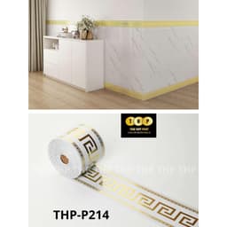Cuộn 5m phào nẹp xốp nhựa PVC dán chân tường , kt 10cmx5m 4