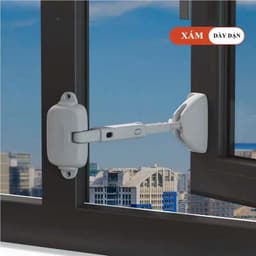 Khóa Cửa Sổ Thanh Chắn Định Vị Chống Ngã Cửa Sổ Chung Cư, Chốt Cửa Sổ Bảo Vệ Bé An Toàn 3