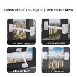 Khóa Cửa Sổ Thanh Chắn Định Vị Chống Ngã Cửa Sổ Chung Cư, Chốt Cửa Sổ Bảo Vệ Bé An Toàn 6
