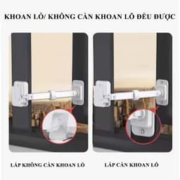 Khóa Cửa Sổ Thanh Chắn Định Vị Chống Ngã Cửa Sổ Chung Cư, Chốt Cửa Sổ Bảo Vệ Bé An Toàn 7
