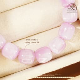 Ngọc Đan Tâm - Vòng Tay Kunzite Lu Thống 11mm 5A - Mệnh Hoả & Mệnh Thổ 2