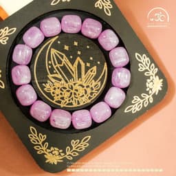 Ngọc Đan Tâm - Vòng Tay Kunzite Lu Thống 11mm 5A - Mệnh Hoả & Mệnh Thổ 5