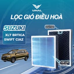 [BẢO HÀNH 2 THÁNG] Lọc Gió Điều Hòa Ô Tô Suzuki XL7 Swift Ertiga Ciaz Than Hoạt Tính Khử Mùi VINAL 1
