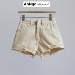 Quần short jean nữ vải denim lai tua cá tính bền đẹp, dễ phối đồ phong cách trẻ trung 6