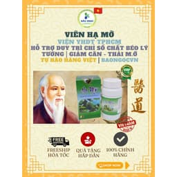 [HỎA TỐC][CAM KẾT CHÍNH HÃNG 100%] bài phương cổ truyền viên HẠ M.Ỡ lọ 100 viên viện YHDT hỗ trợ cân bằng mỡ m.áu  1