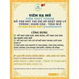 [HỎA TỐC][CAM KẾT CHÍNH HÃNG 100%] bài phương cổ truyền viên HẠ M.Ỡ lọ 100 viên viện YHDT hỗ trợ cân bằng mỡ m.áu  2
